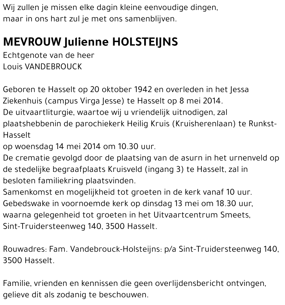 Julienne Holsteijns