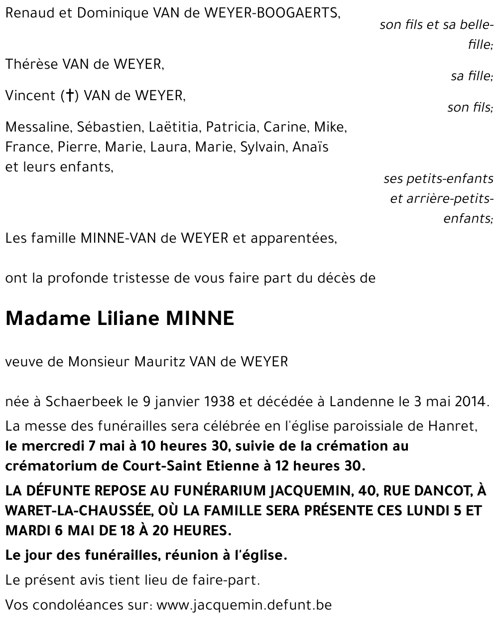Liliane MINNE