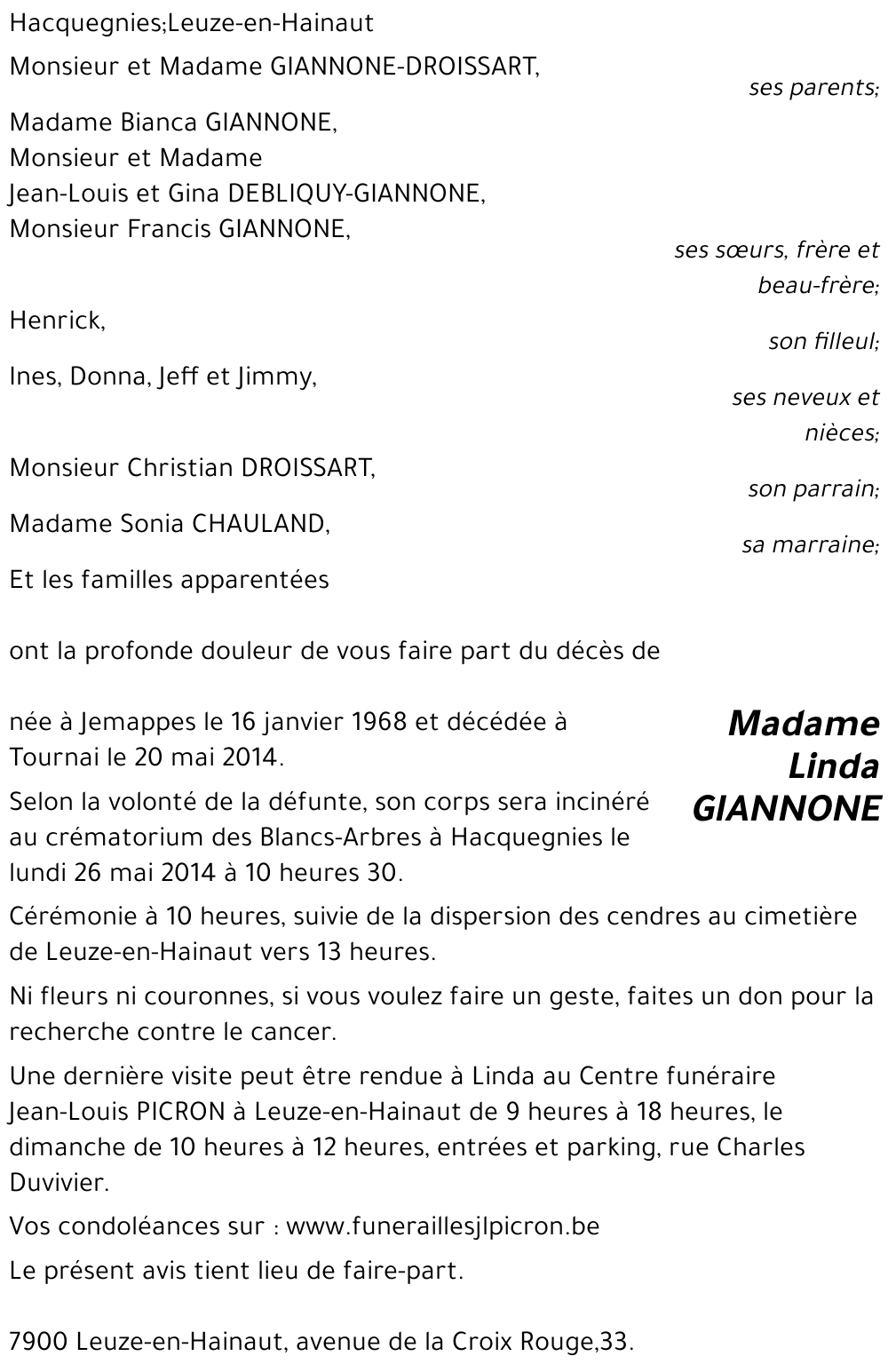 Linda GIANNONE