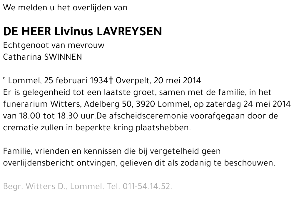 Livinus Lavreysen