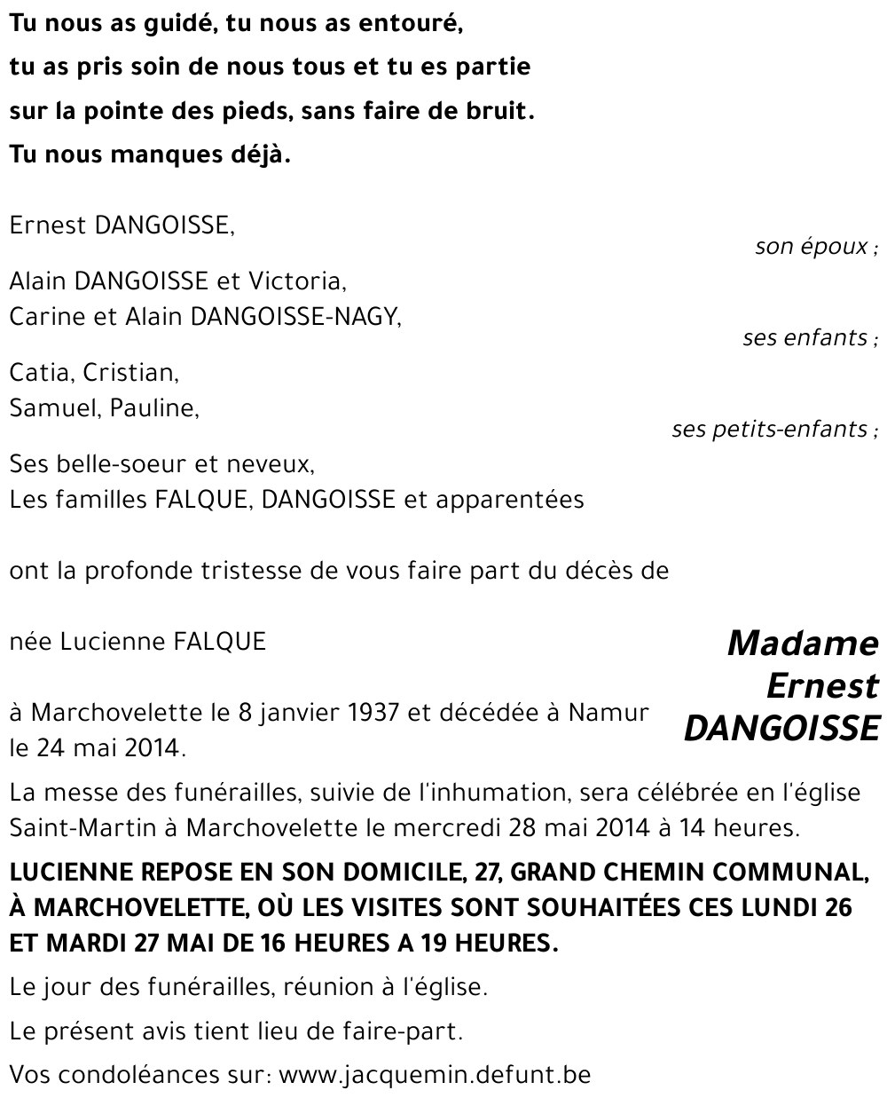 Lucienne FALQUE