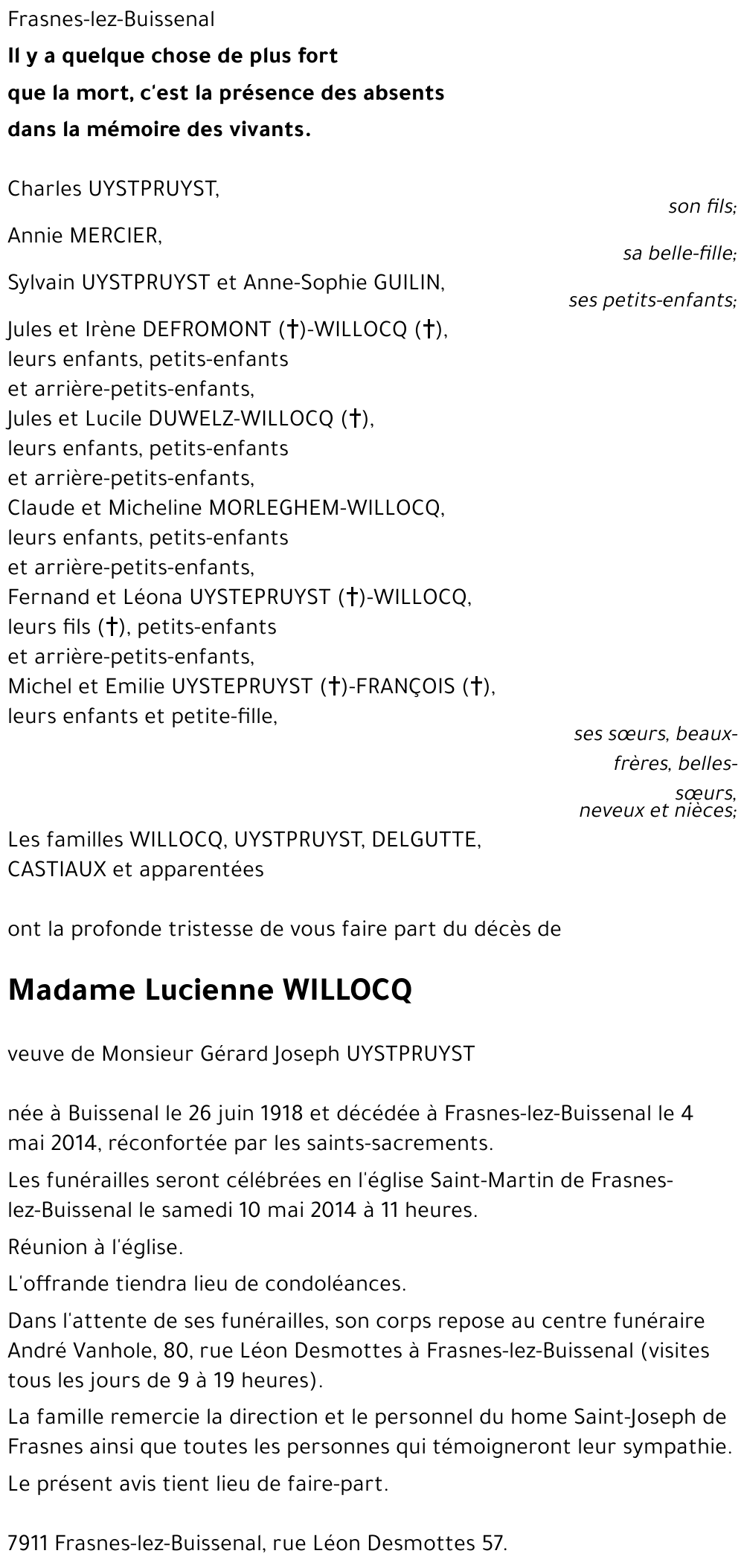 Lucienne WILLOCQ