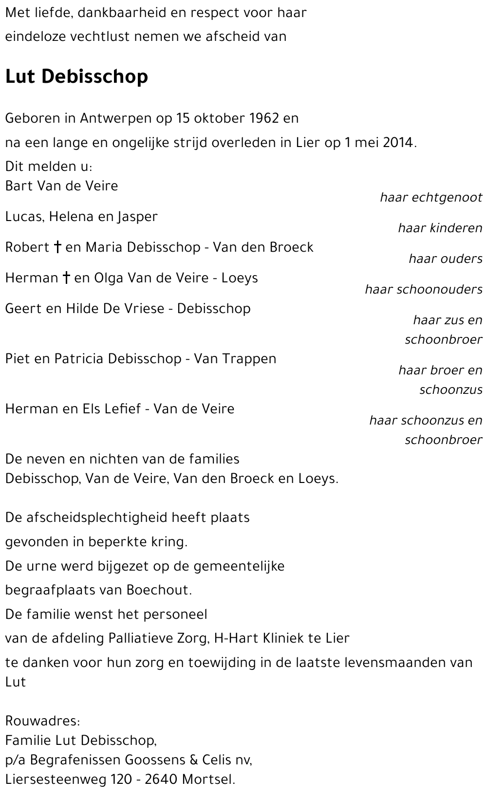 Lut Debisschop
