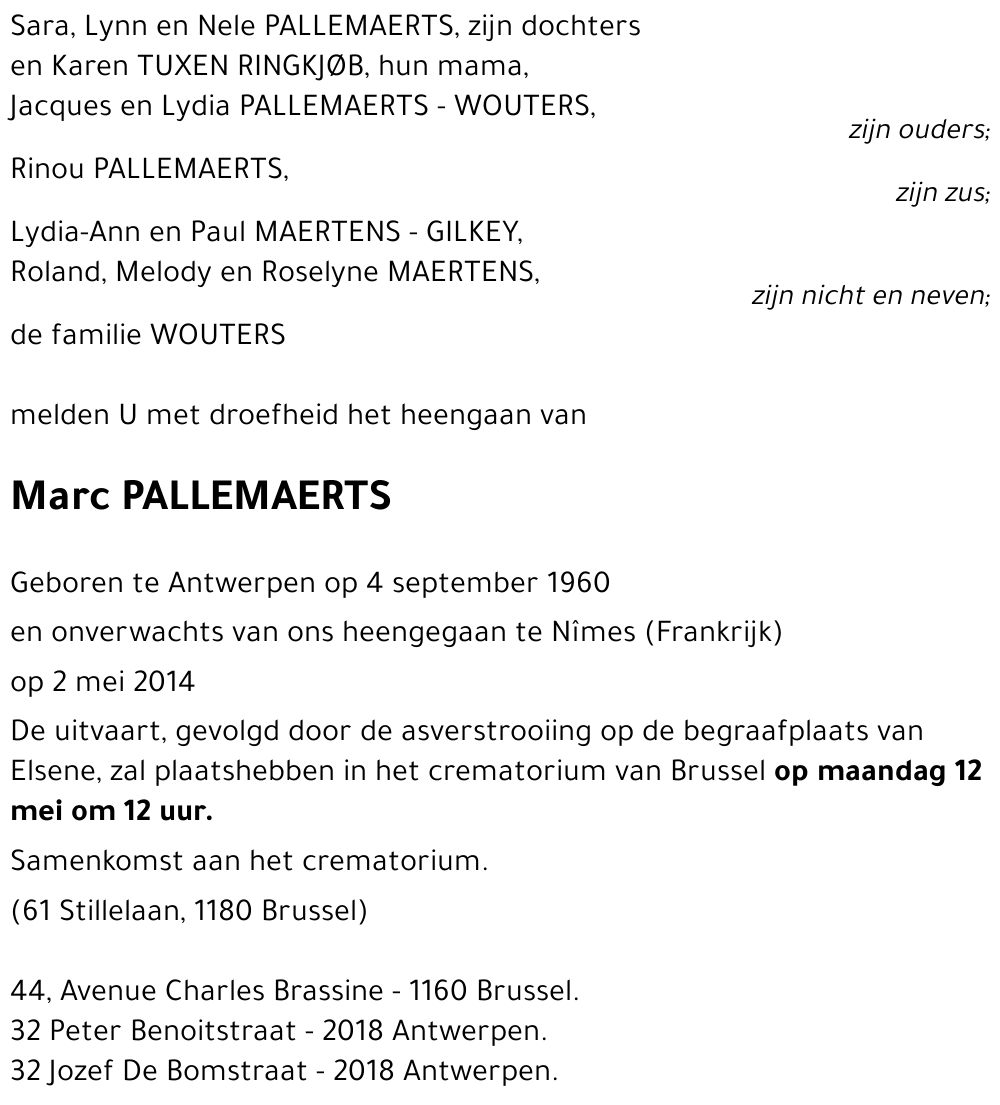 Marc PALLEMAERTS