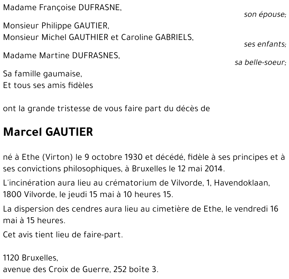 Marcel GAUTIER