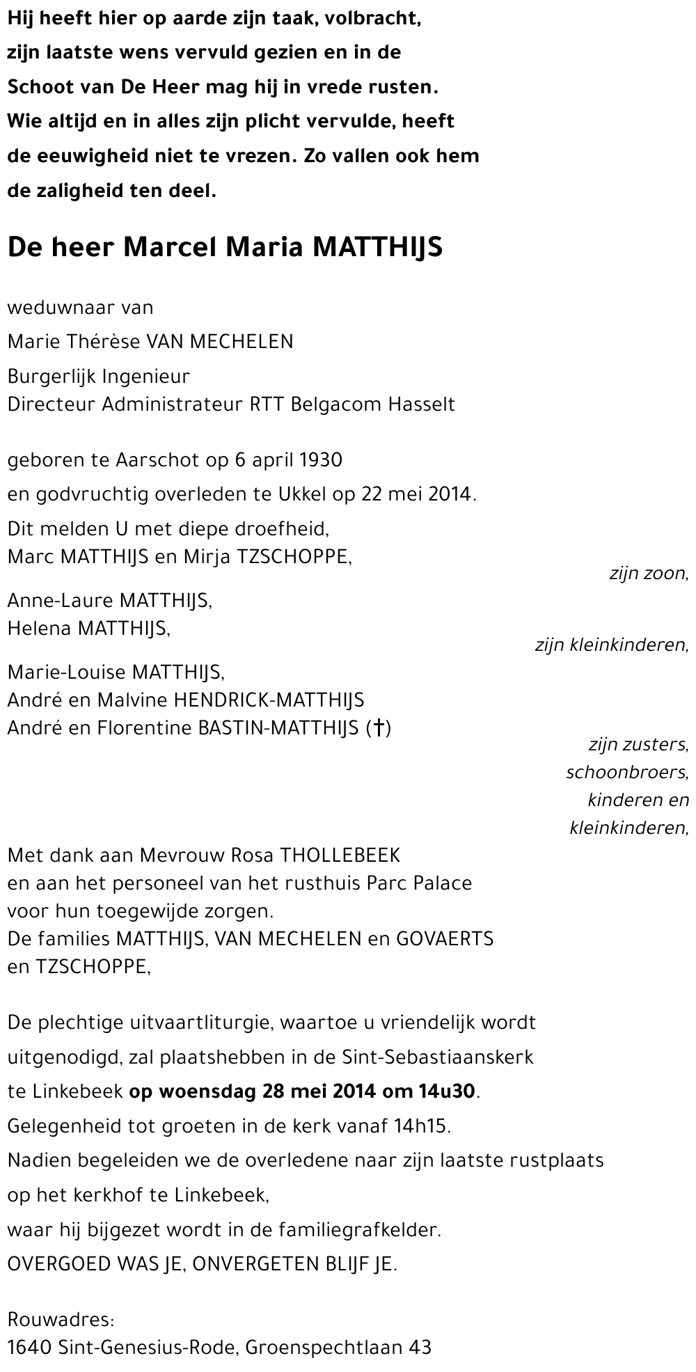 Marcel Maria MATTHIJS