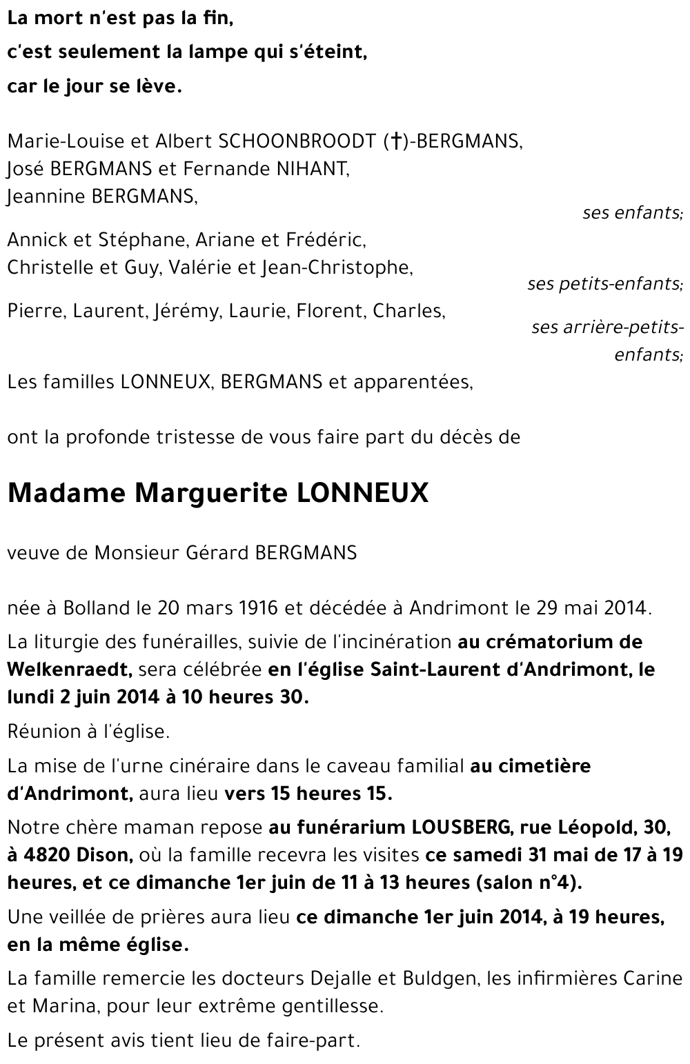 Marguerite LONNEUX