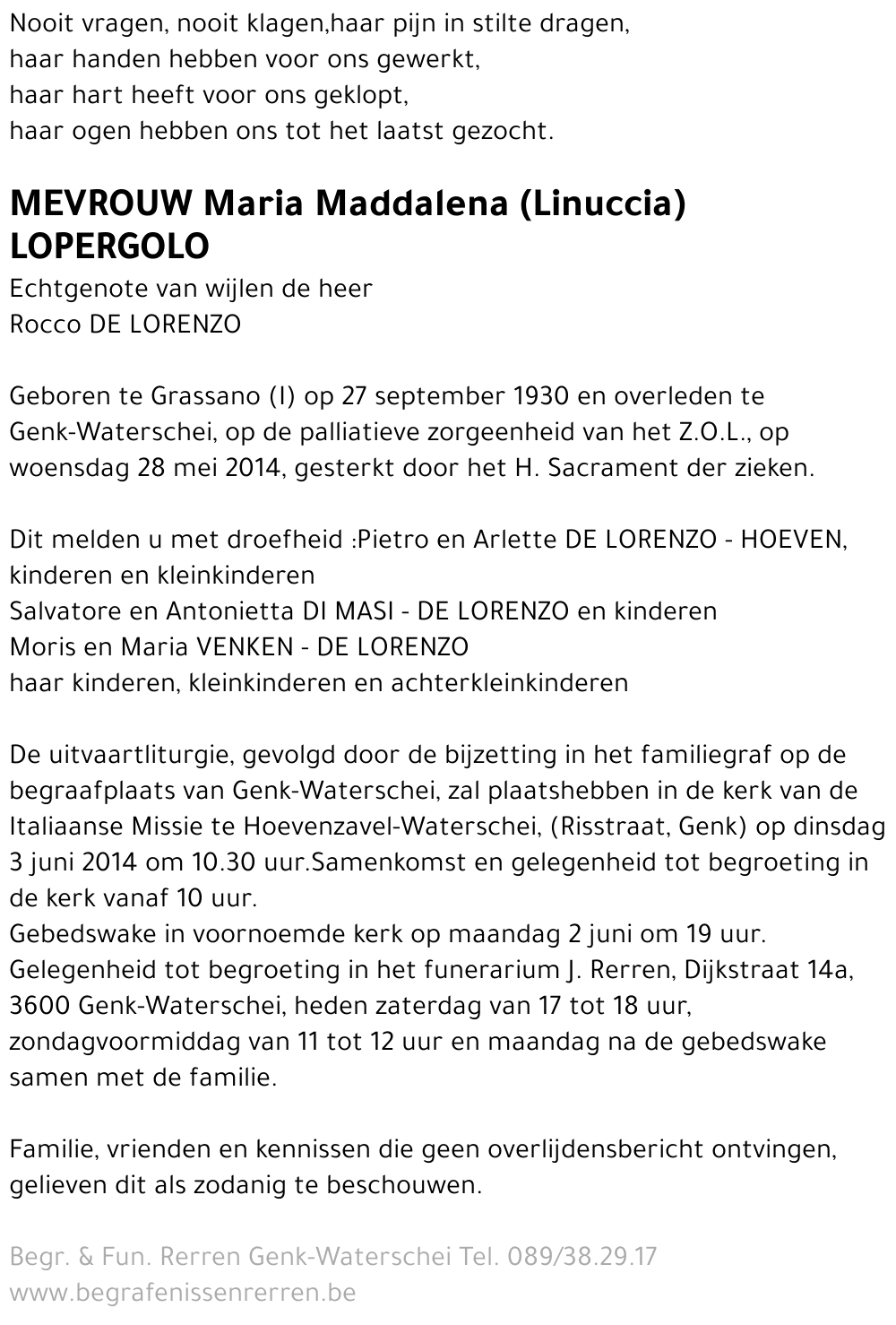 Maria Maddalena Lopergolo