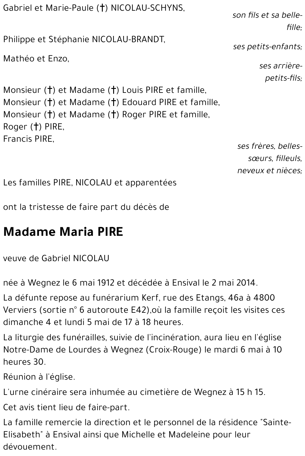 Maria PIRE