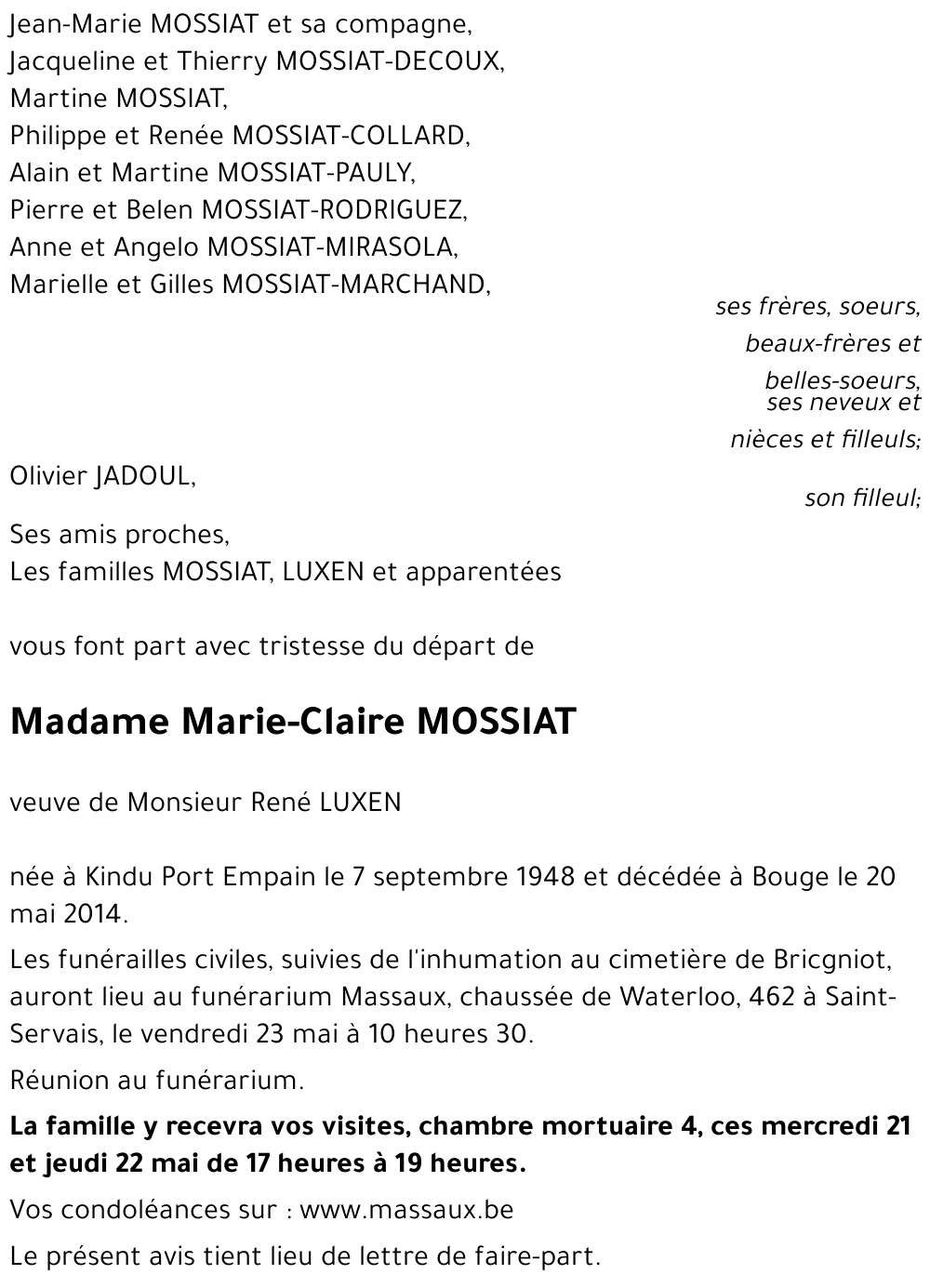 Marie-Claire MOSSIAT