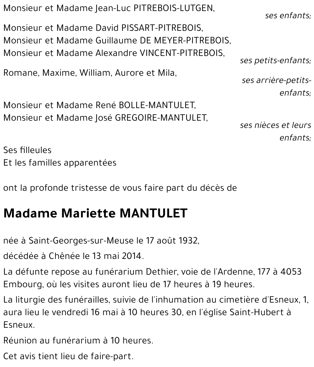 Mariette MANTULET