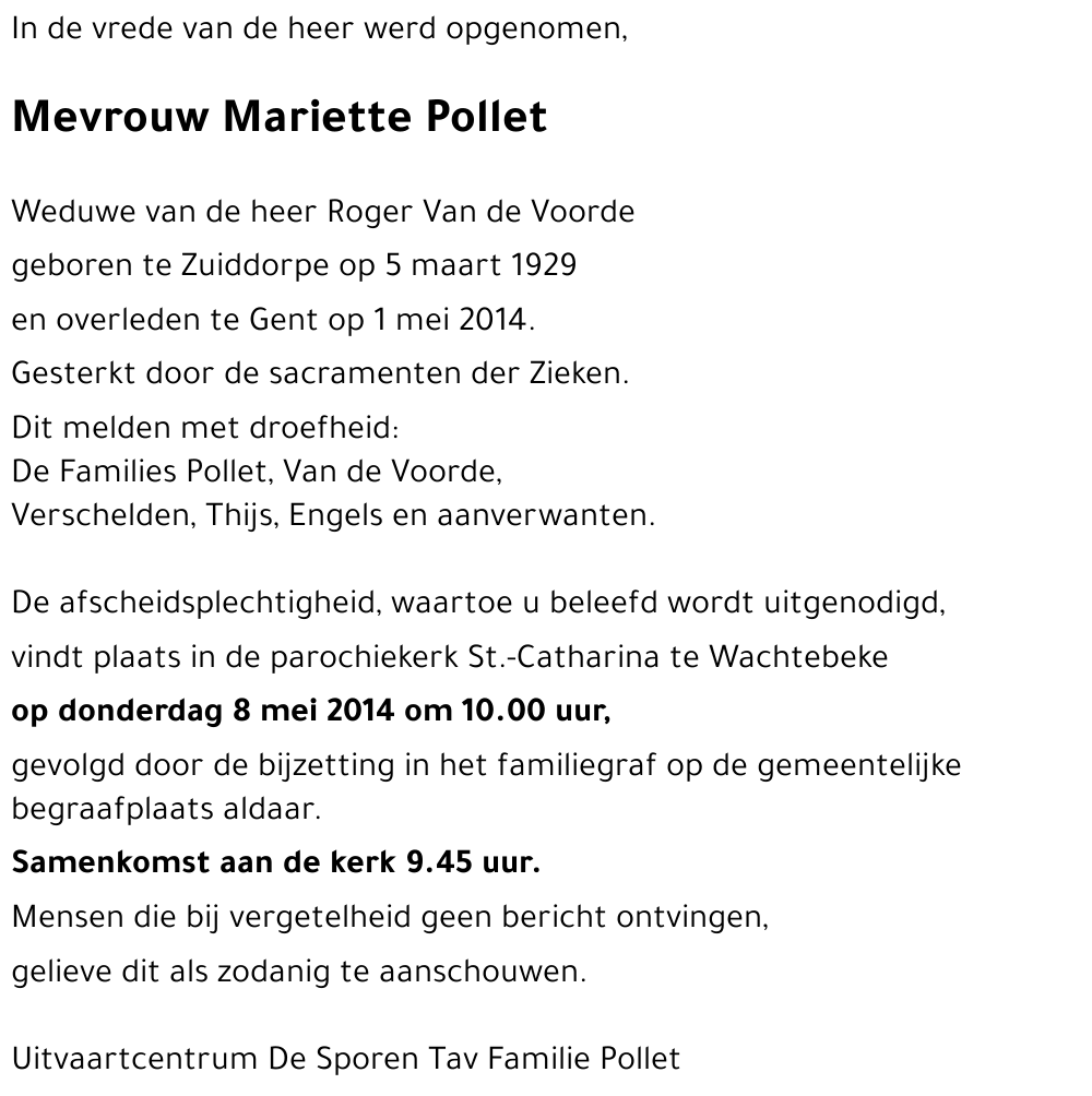 Mariette Pollet