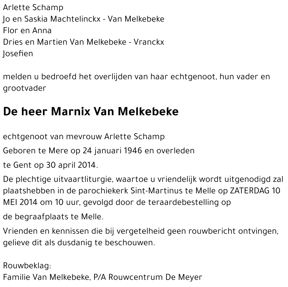 Marnix Van Melkebeke