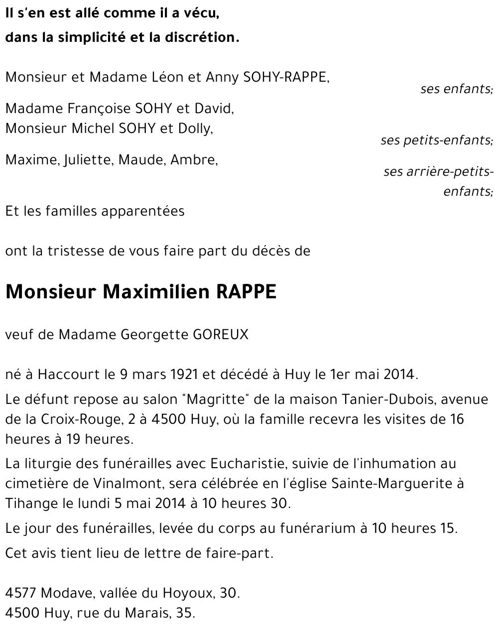 Maximilien RAPPE
