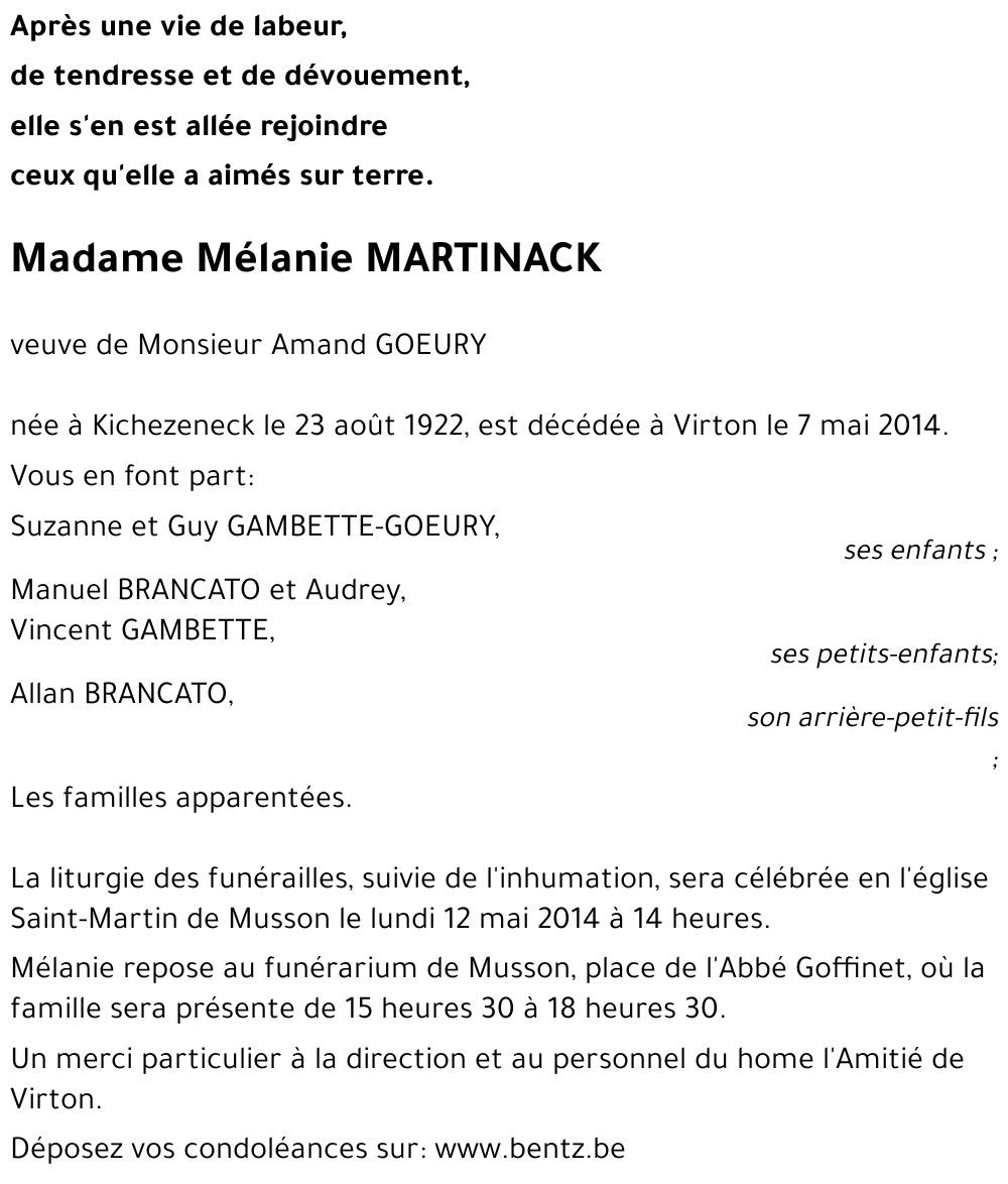 Mélanie MARTINACK