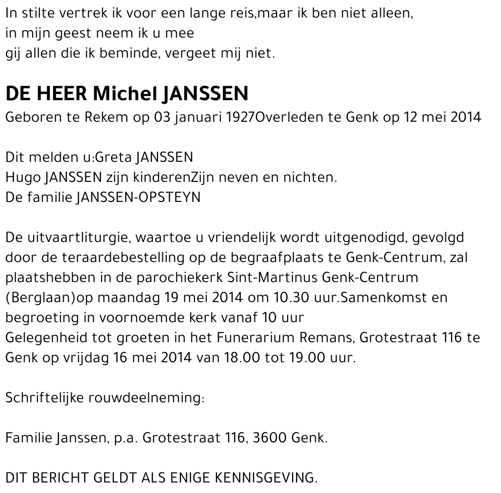 Michel JANSSEN