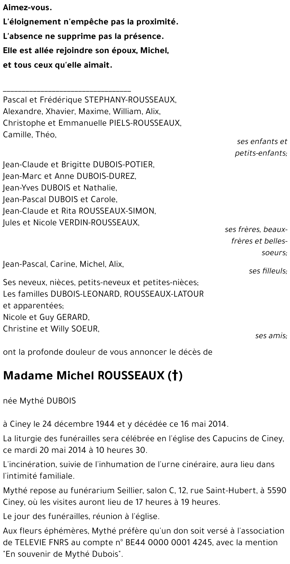 Michel ROUSSEAUX((+))