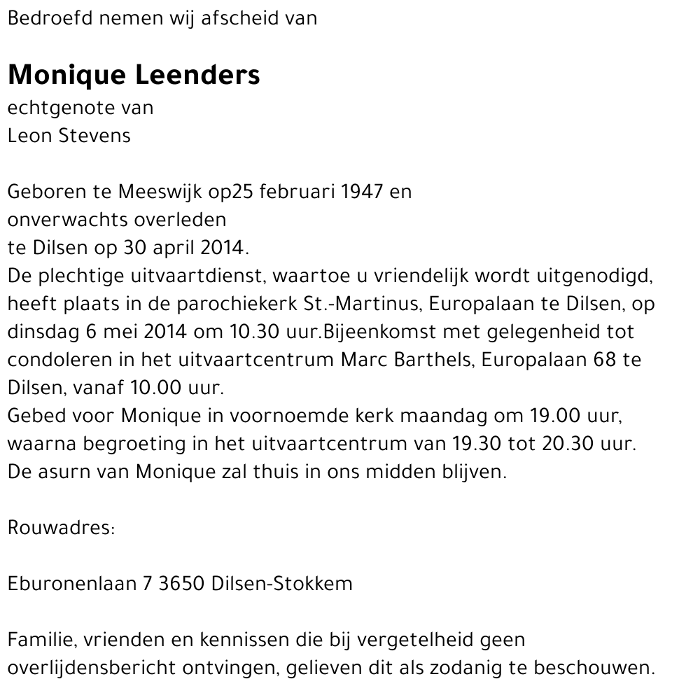 Monique Leenders