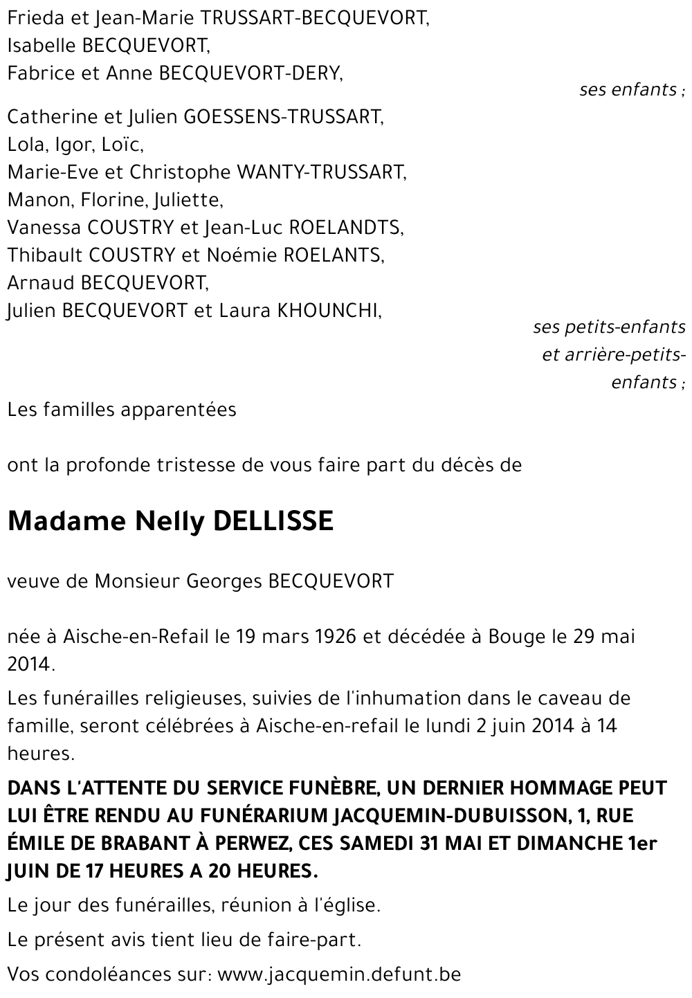 Nelly DELLISSE