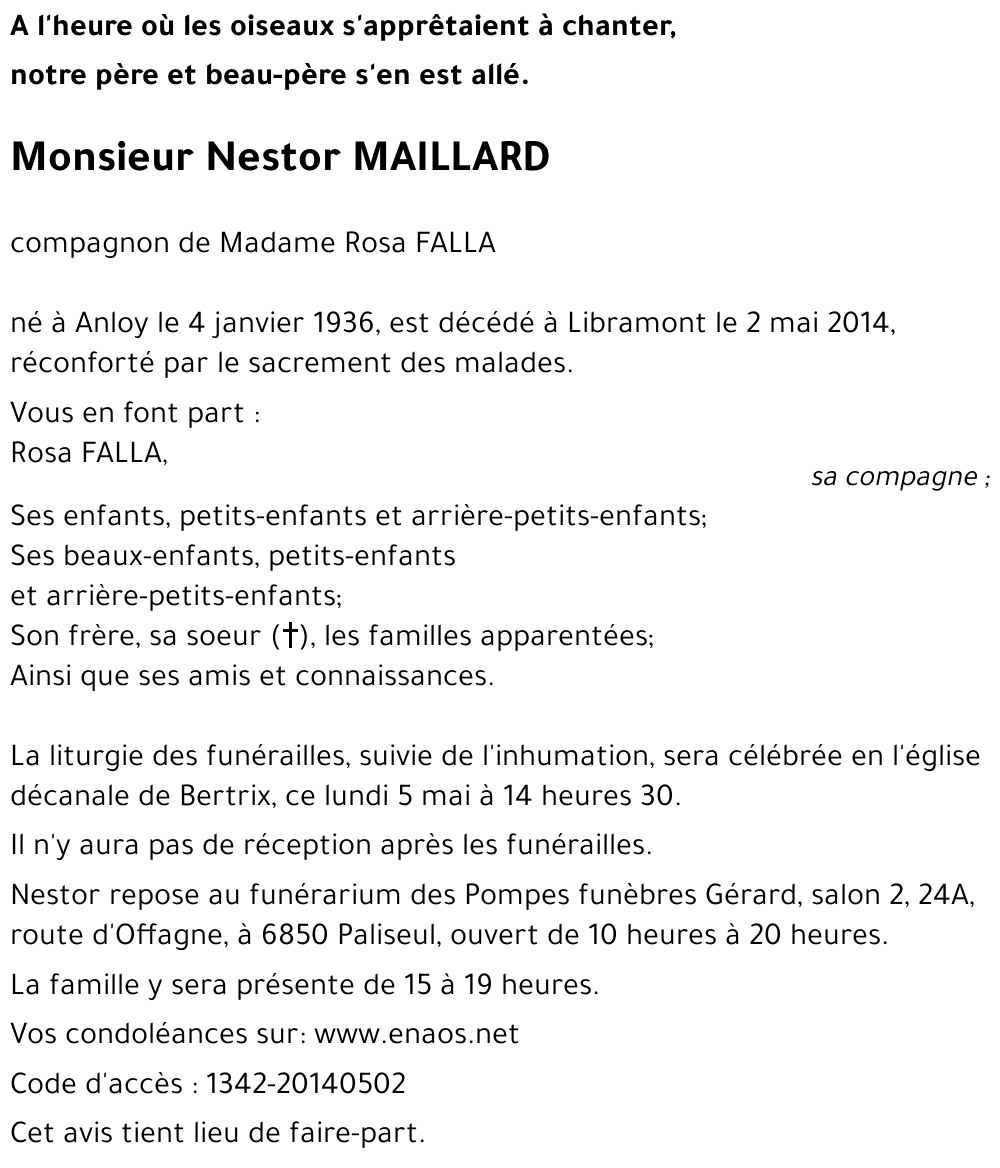 Nestor MAILLARD