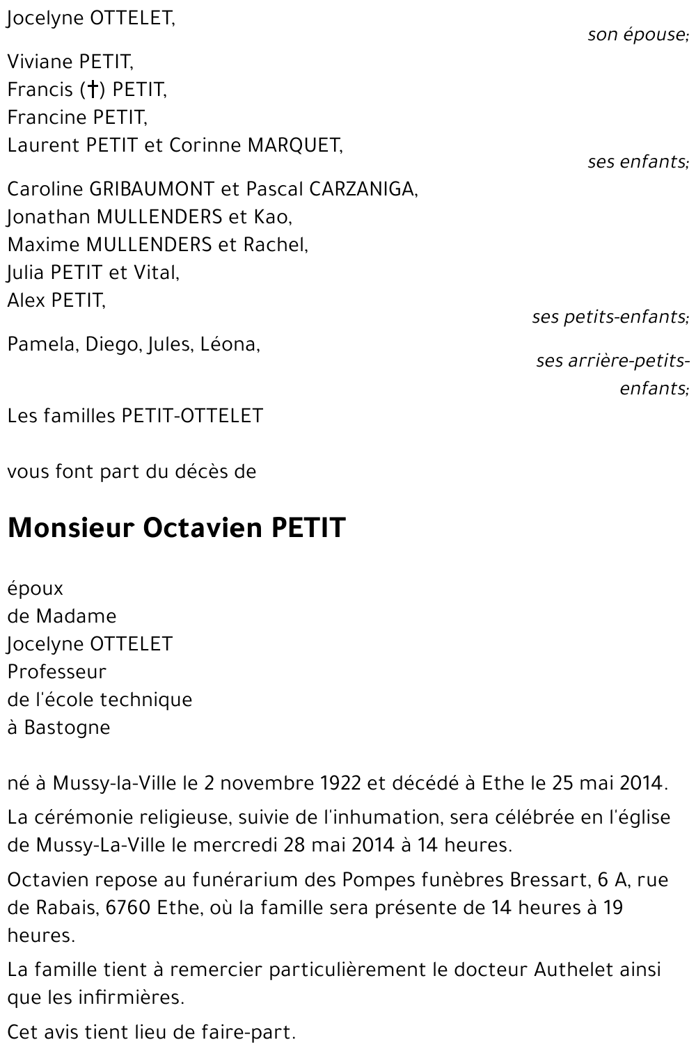 Octavien PETIT