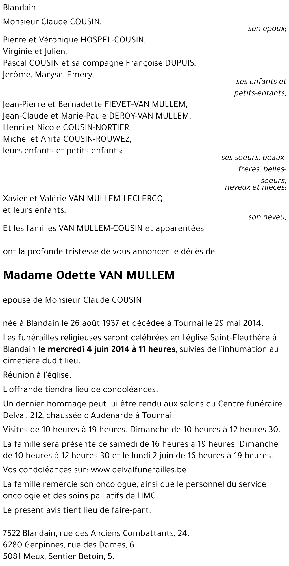 Odette VAN MULLEM