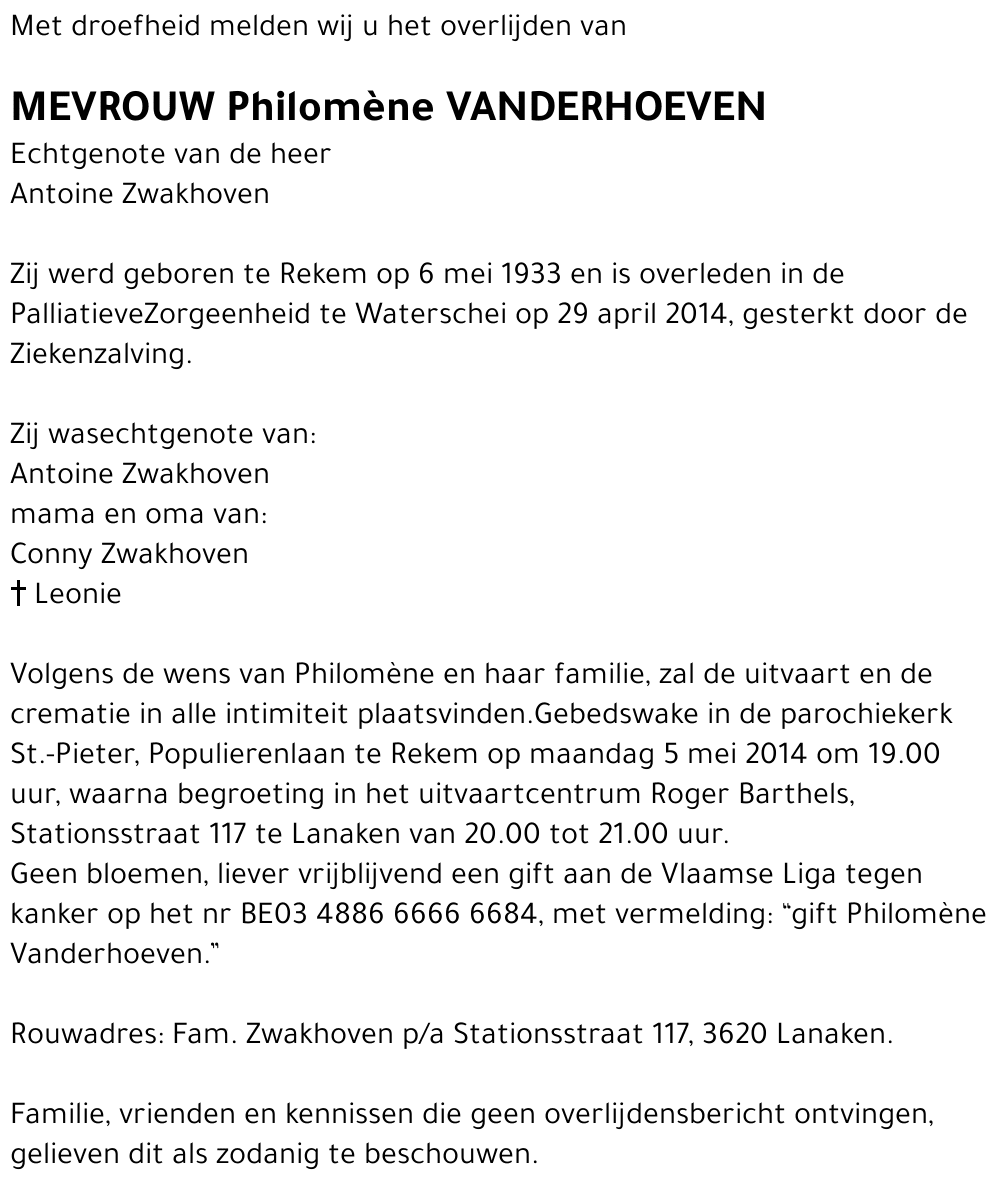 Philomène Vanderhoeven