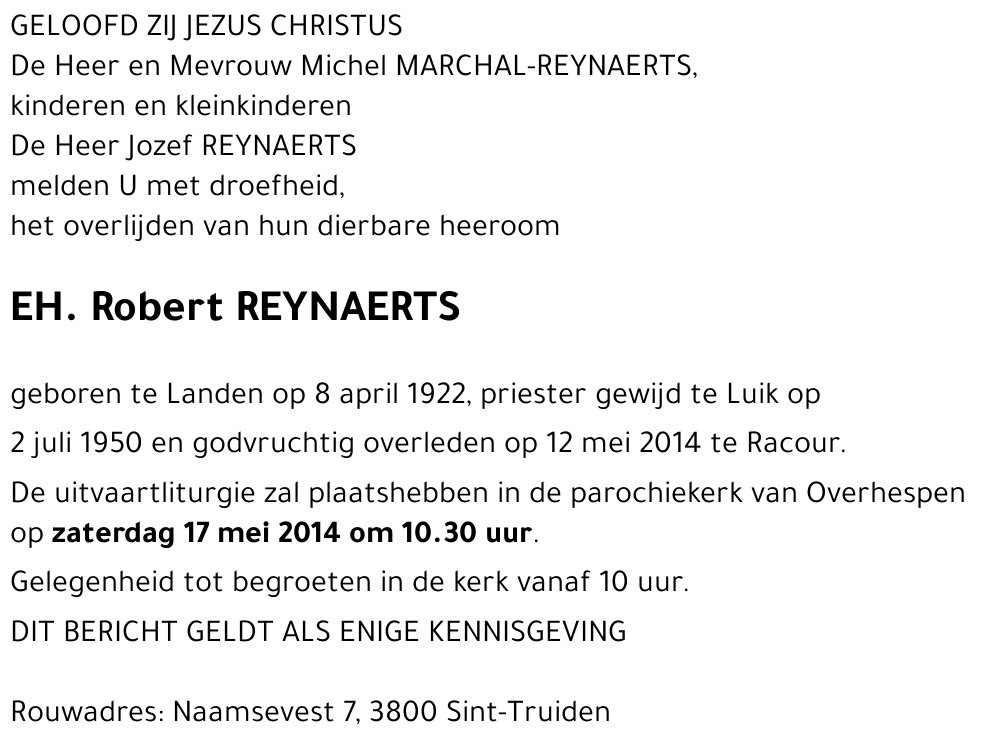 Robert REYNAERTS