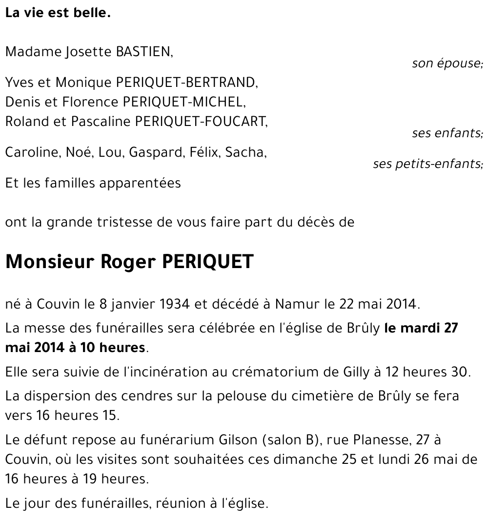Roger PERIQUET