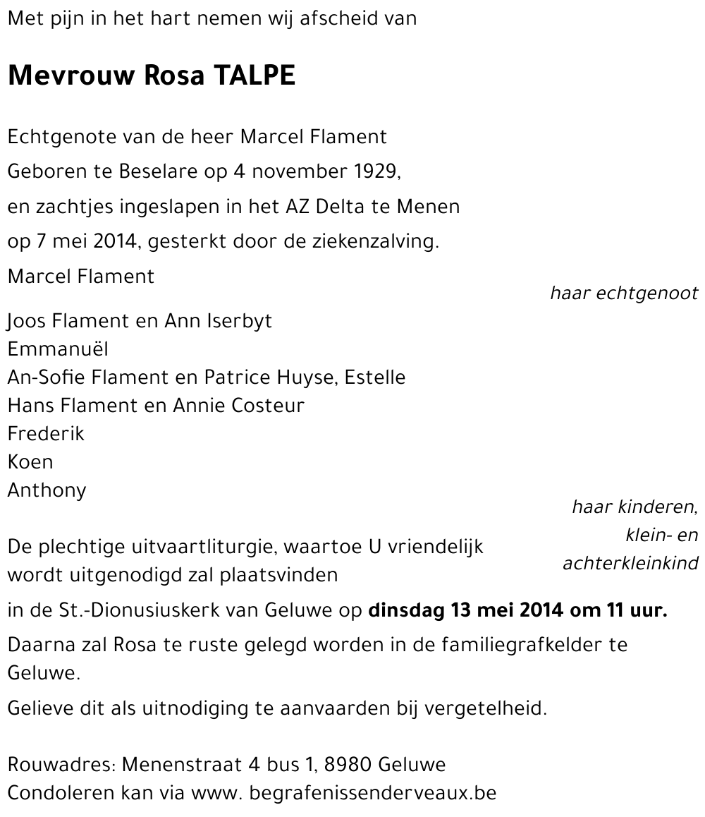 Rosa TALPE