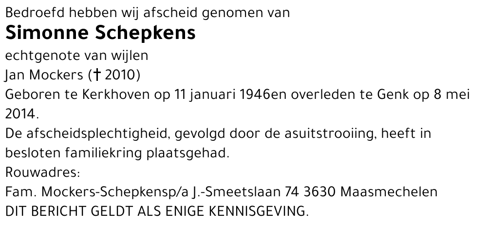 Simonne Schepkens