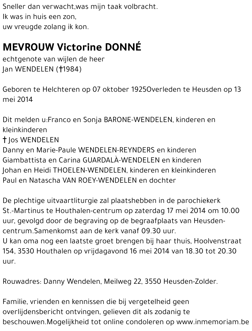 Victorine Donné