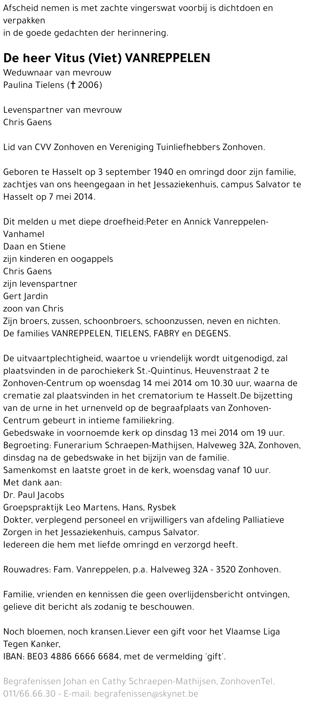 Vitus (Viet) Vanreppelen