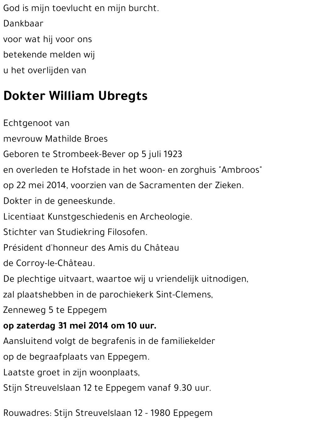 William UBREGTS