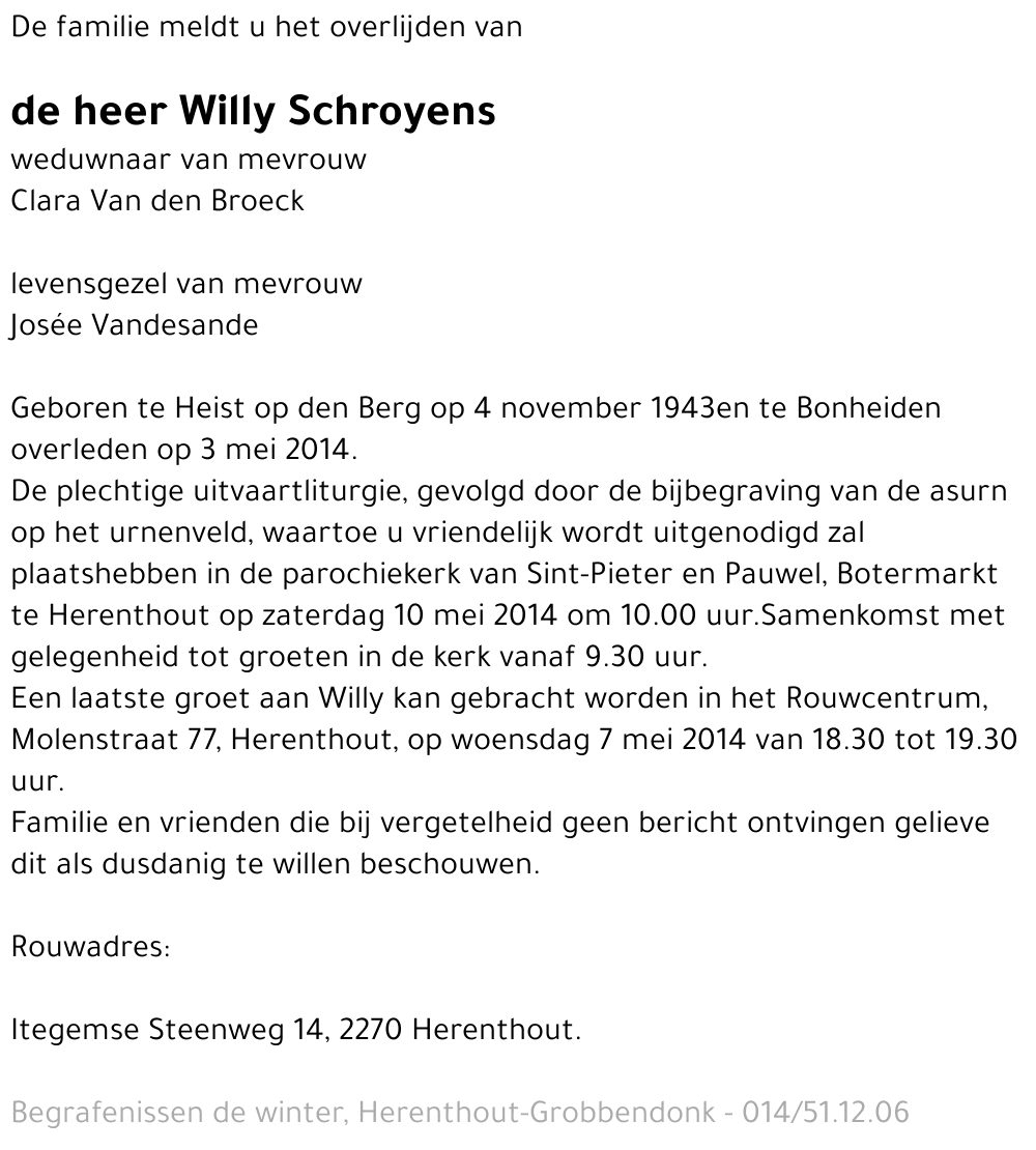 Willy Schroyens