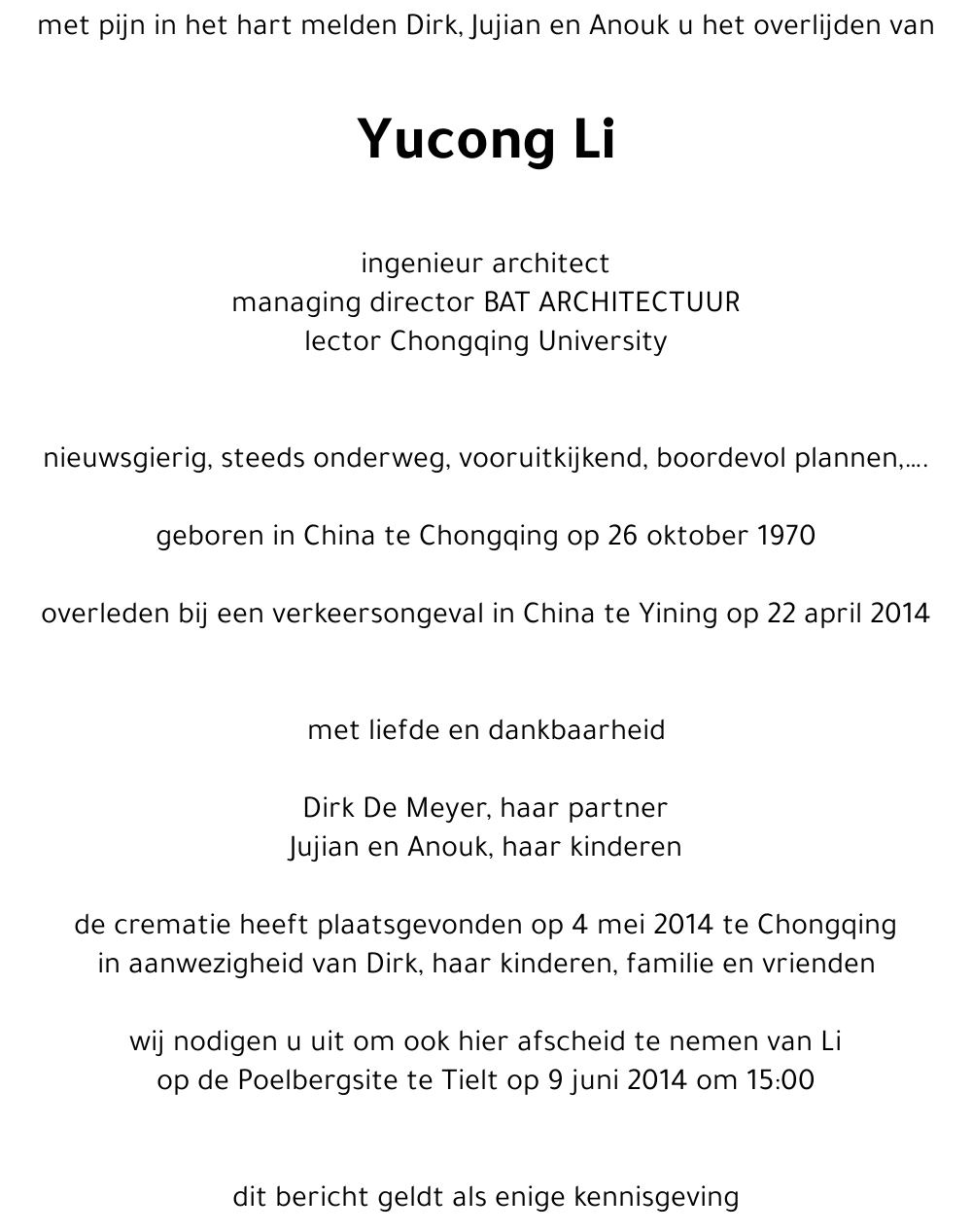 yucong li