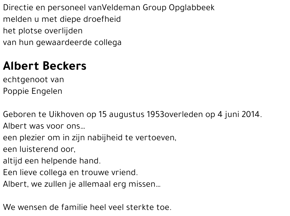 Albert Beckers