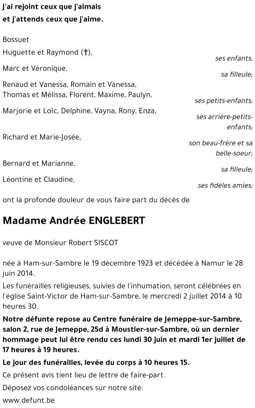 Andrée ENGLEBERT