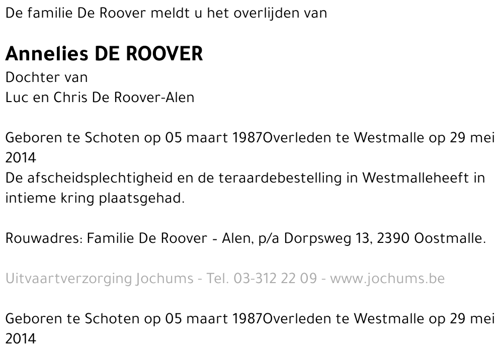 Annelies De Roover
