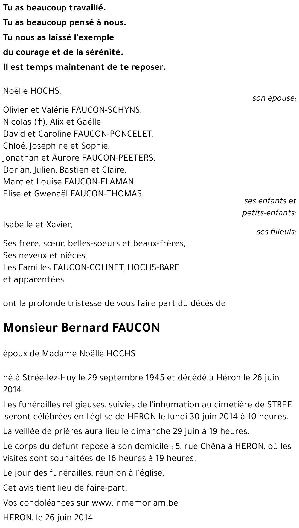 Bernard FAUCON