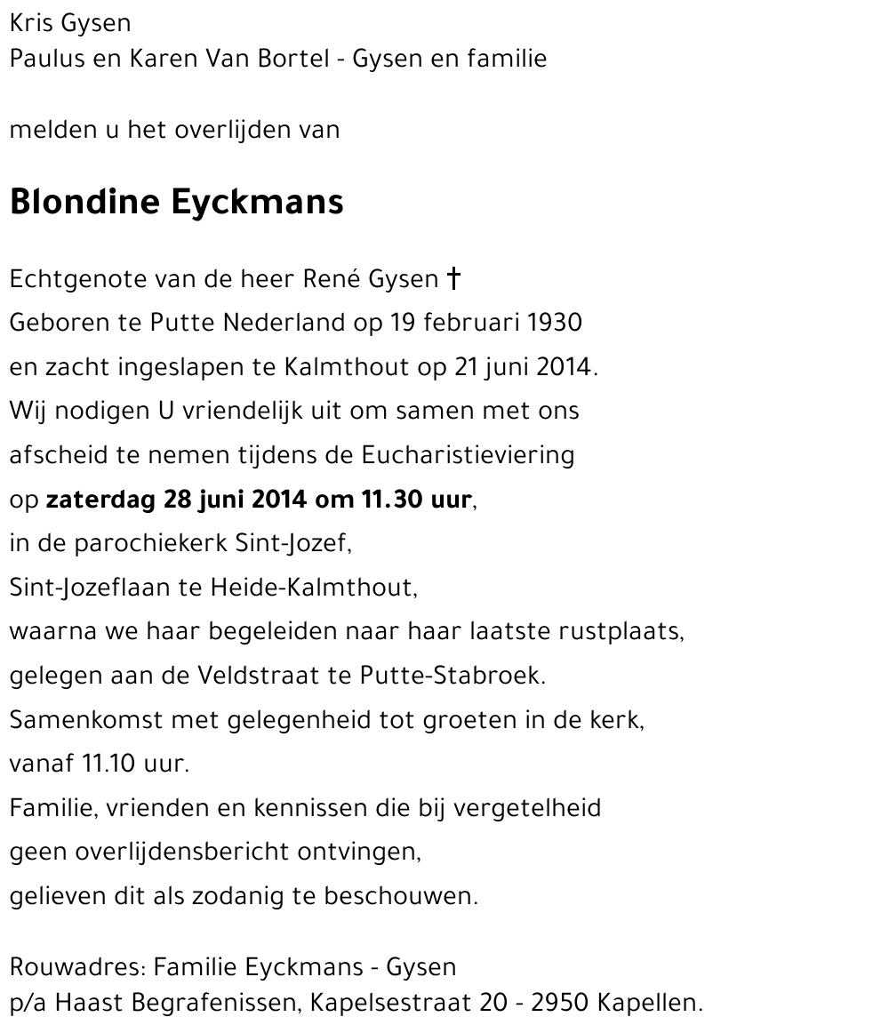 Blondine Eyckmans