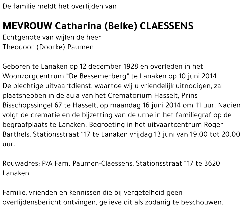 Catharina Claessens