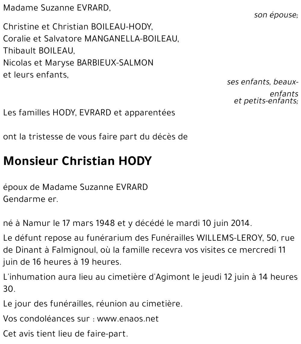 Christian HODY