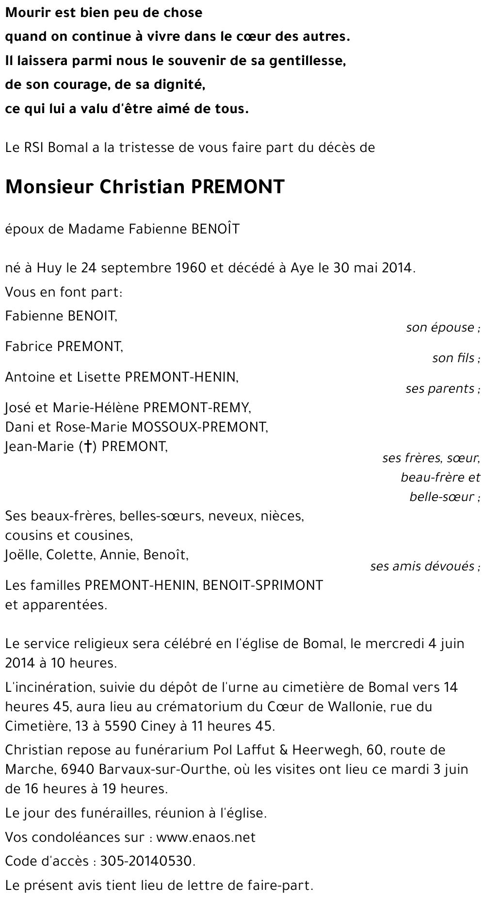 Christian PREMONT