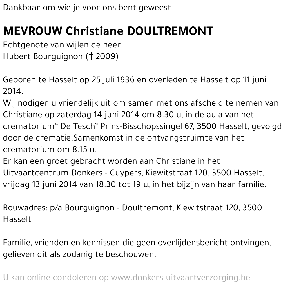 Christiane Doultremont