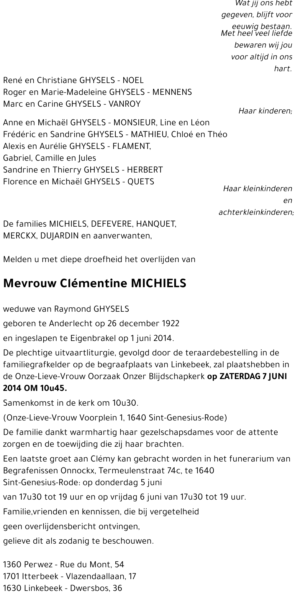 Clémentine MICHIELS