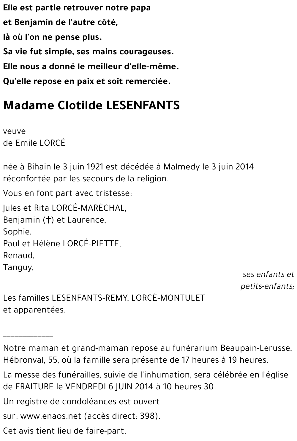 Clotilde LESENFANTS