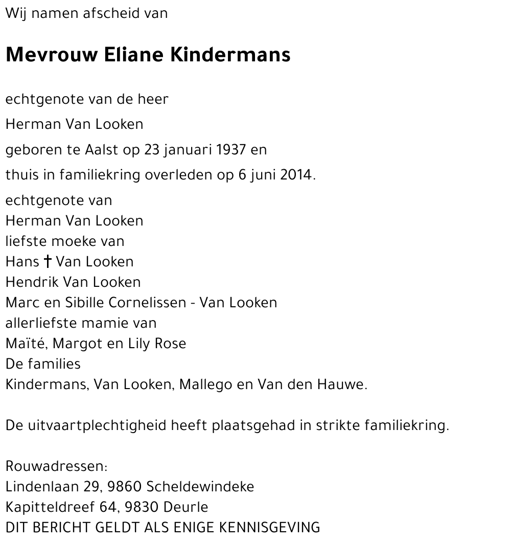 Eliane Kindermans