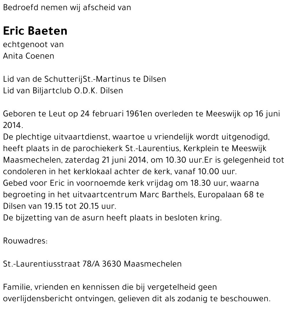 Eric Baeten