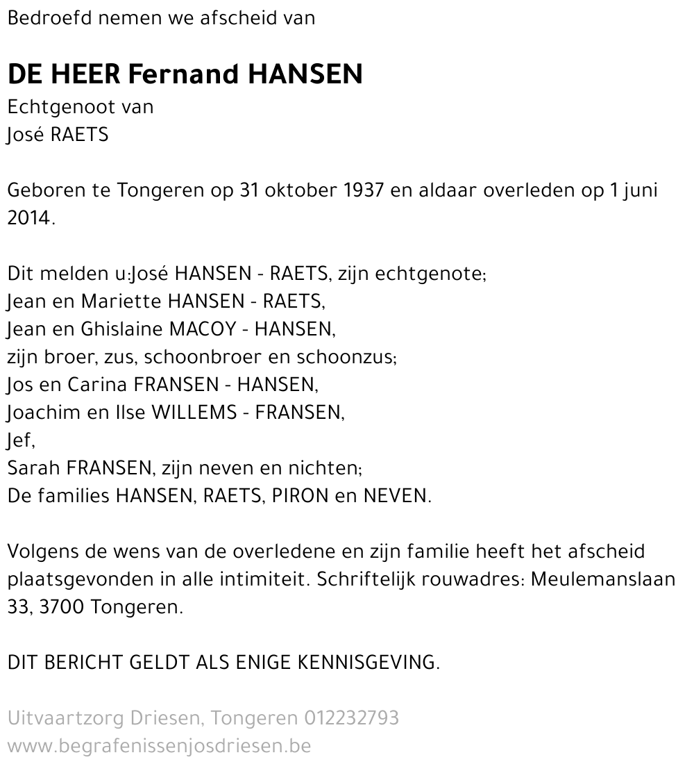Fernand Hansen